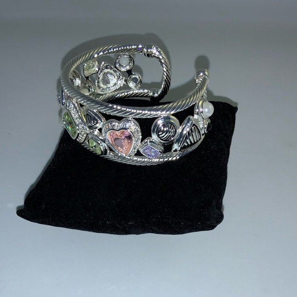 Gemstone Geo Cuff Bracelet - Picture 10 of 11